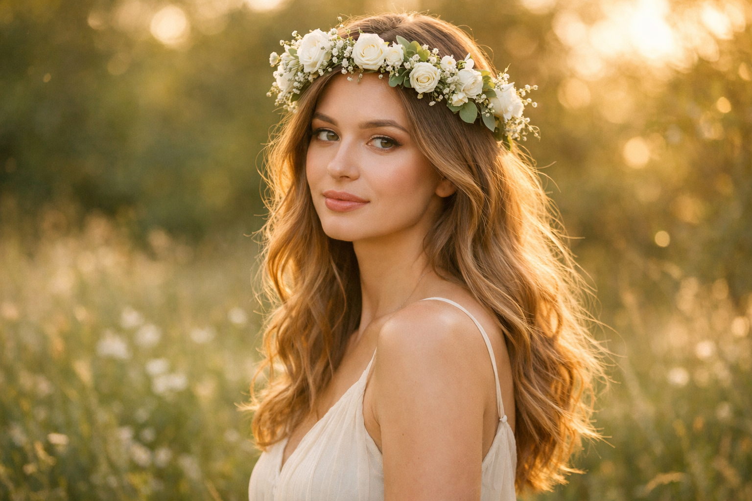 Die 3 schönsten Blumenkranz Haare Ideen die wirklich alle Blicke auf sich ziehen