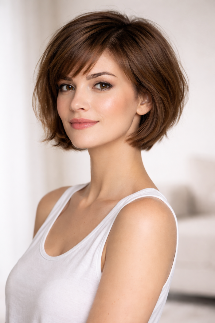 Platz 2 Der gestufte Short Bob feminin wandelbar und zeitlos