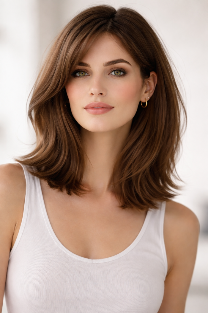 Platz 2 Frisuren 2026 Frauen Der strukturierte Long Bob neu interpretiert