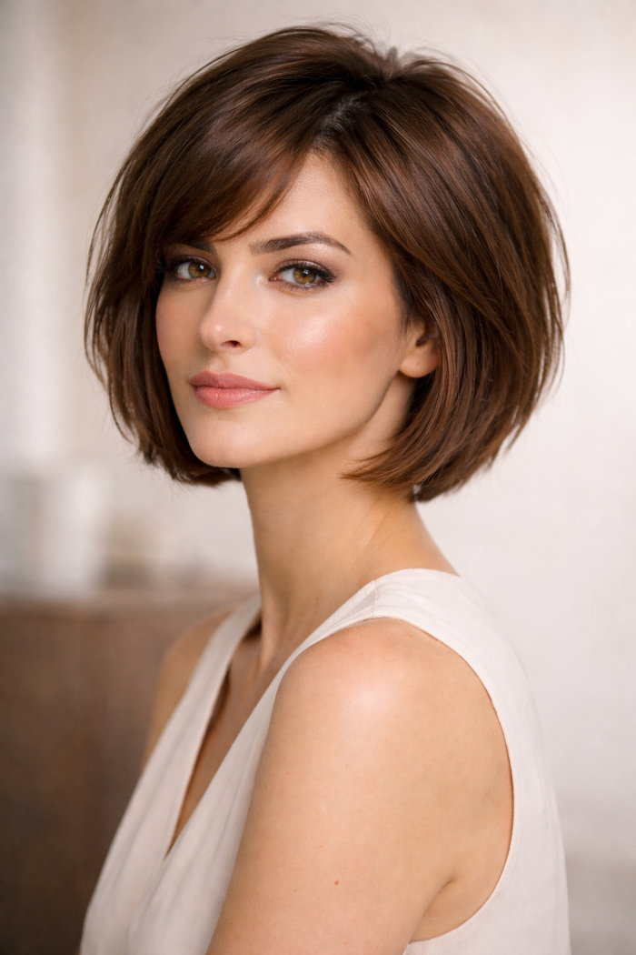 Platz 2 Kurzhaarfrisuren Damen Feines Haar Der Strukturierte Bob Mit Leichten Stufen