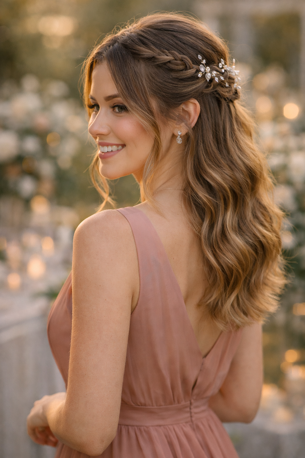 Platz 3 Brautjungfern Frisuren mit geflochtenen Details für moderne Akzente