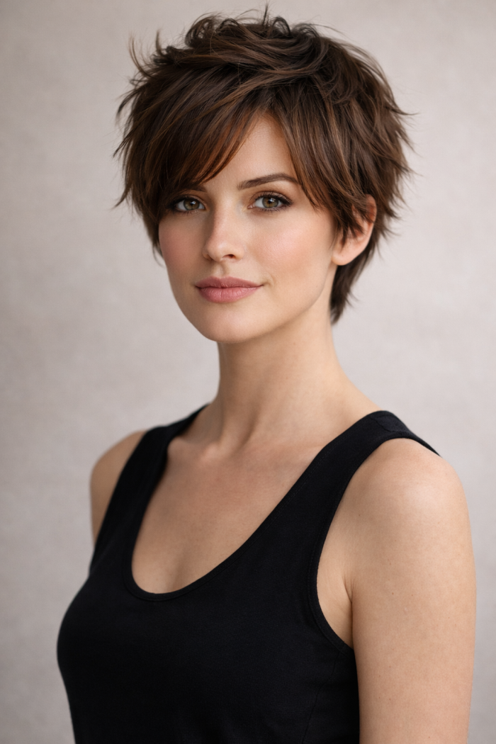 Platz 3 Frisur durchgestuft kurz für mutige und dynamische Styles