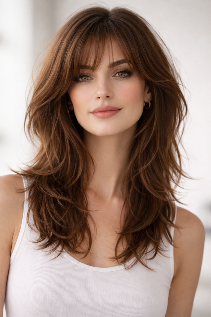 Platz 3 Frisuren 2026 Frauen Der natürliche Shag Cut mit modernem Twist