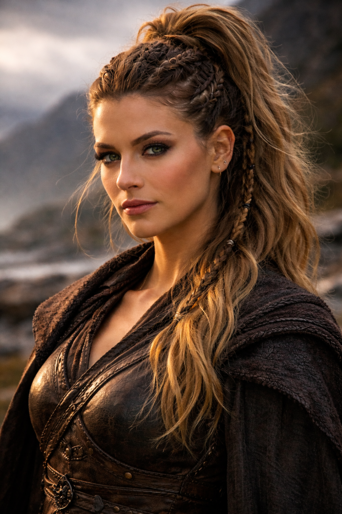 Platz 3 Wikinger Frisuren Frauen Mit Hochsteckelementen Für Eine Mächtige Schildmaid Aura