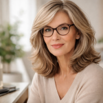 Die 3 besten frisuren ab 60 mittellang mit brille die sofort jünger machen
