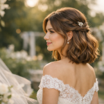 Die 3 schönsten Brautfrisur schulterlange Haare Ideen die jede Braut sofort strahlen lassen