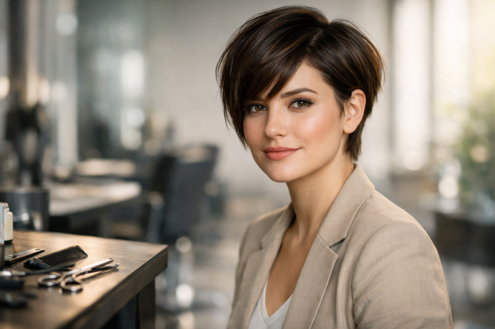 Die 3 schönsten Ideen für Frisur kurz rundes Gesicht die sofort schlanker wirken lassen