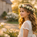 Die 3 schönsten erstkommunion frisur mit blumenkranz die jedes Mädchen wie eine kleine Prinzessin strahlen lassen