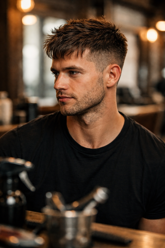 Platz 1 moderne herrenfrisuren kurz mit modernem Textured Crop