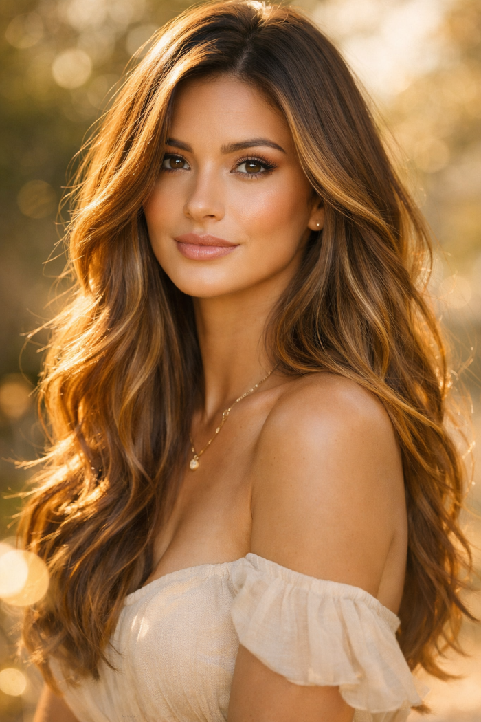 Platz 1 trend haarfarben Soft Caramel Glow der natürliche Luxus Look