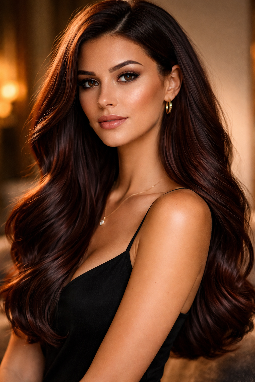 Platz 3 trend haarfarben Cherry Chocolate der mutige Statement Look