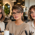 Die 3 besten frisuren kurze haare brille rundes gesicht die sofort schlanker wirken