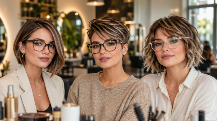 Die 3 besten frisuren kurze haare brille rundes gesicht die sofort schlanker wirken