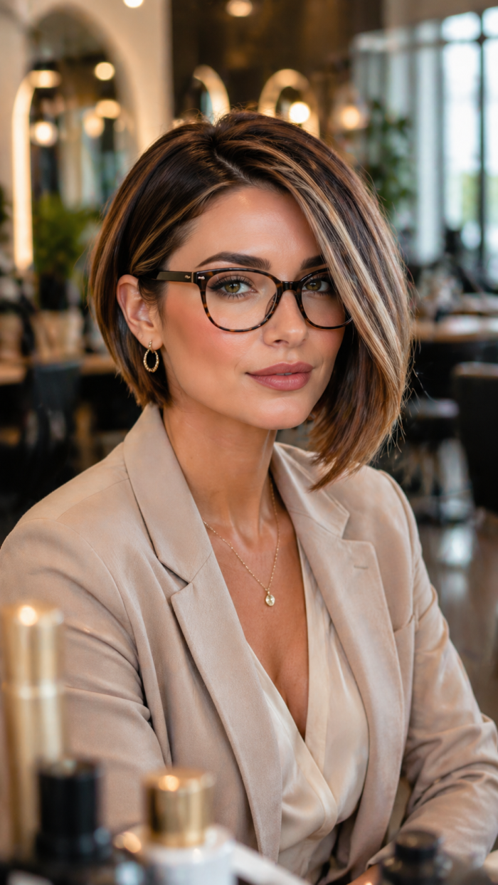 Platz 1 Der asymmetrische Bob mit Seitenscheitel