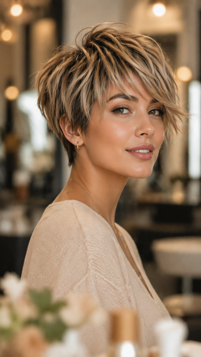 Platz 1 Der fransige Pixie Bob mit Volumen
