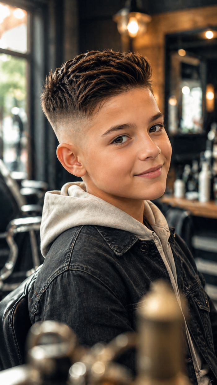 Platz 1 Der klassische Fade Cut bei kurzhaarfrisuren jungs