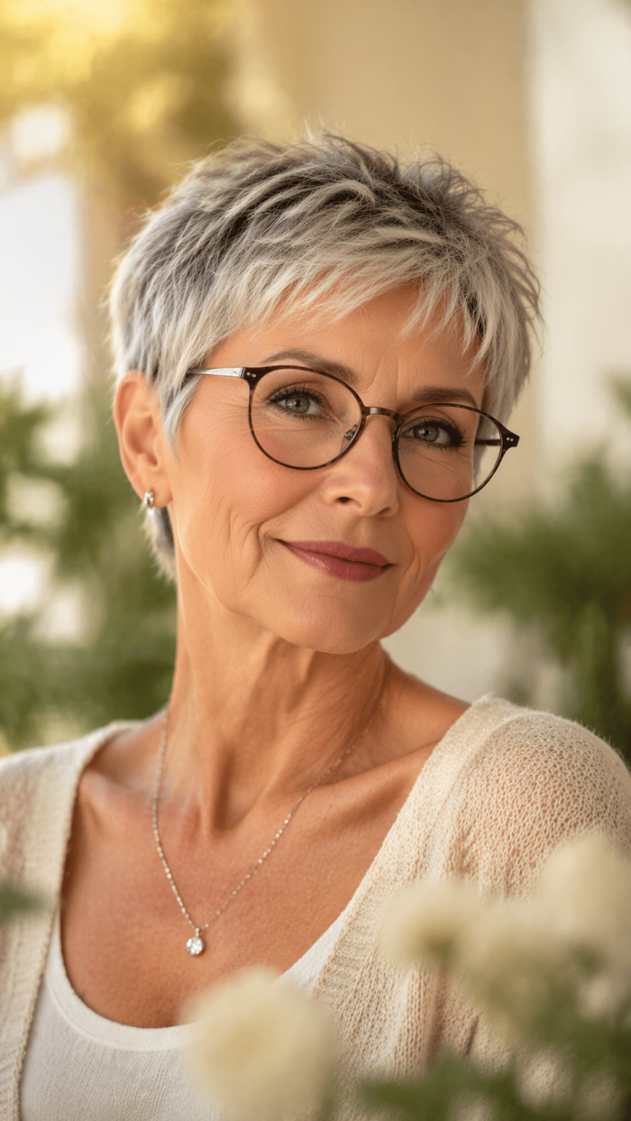 Platz 1 Der moderne Pixie Cut für frische Eleganz 