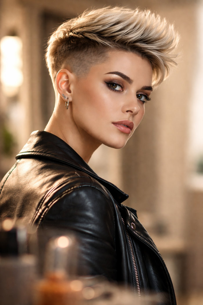 Platz 1 Gewagte Kurzhaar mit Undercut für maximalen Wow Effekt ⚡