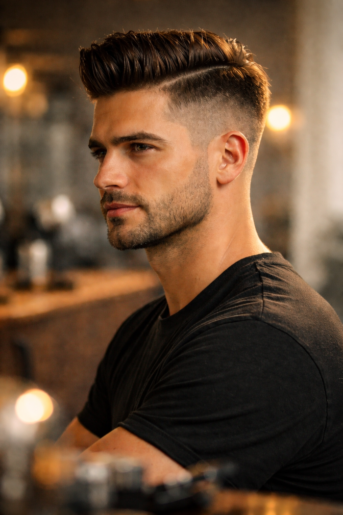 Platz 1 frisur ideen männer Undercut mit Struktur