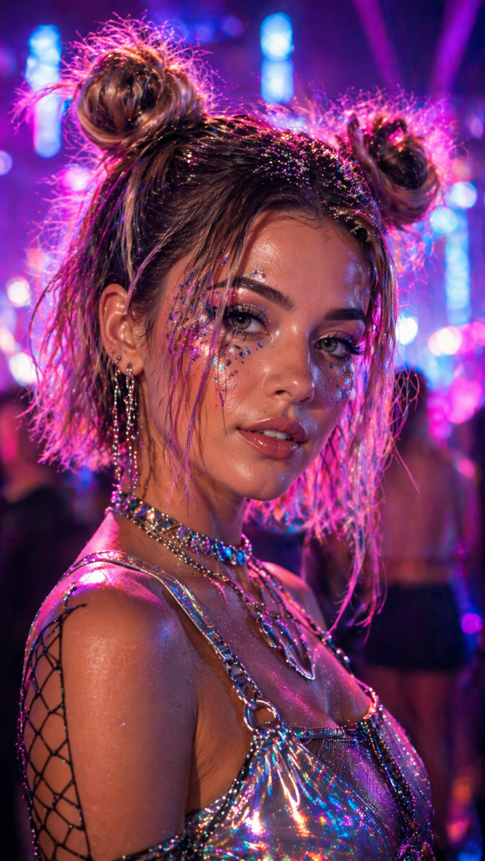 Platz 2 Der Messy Mini Space Bun Look