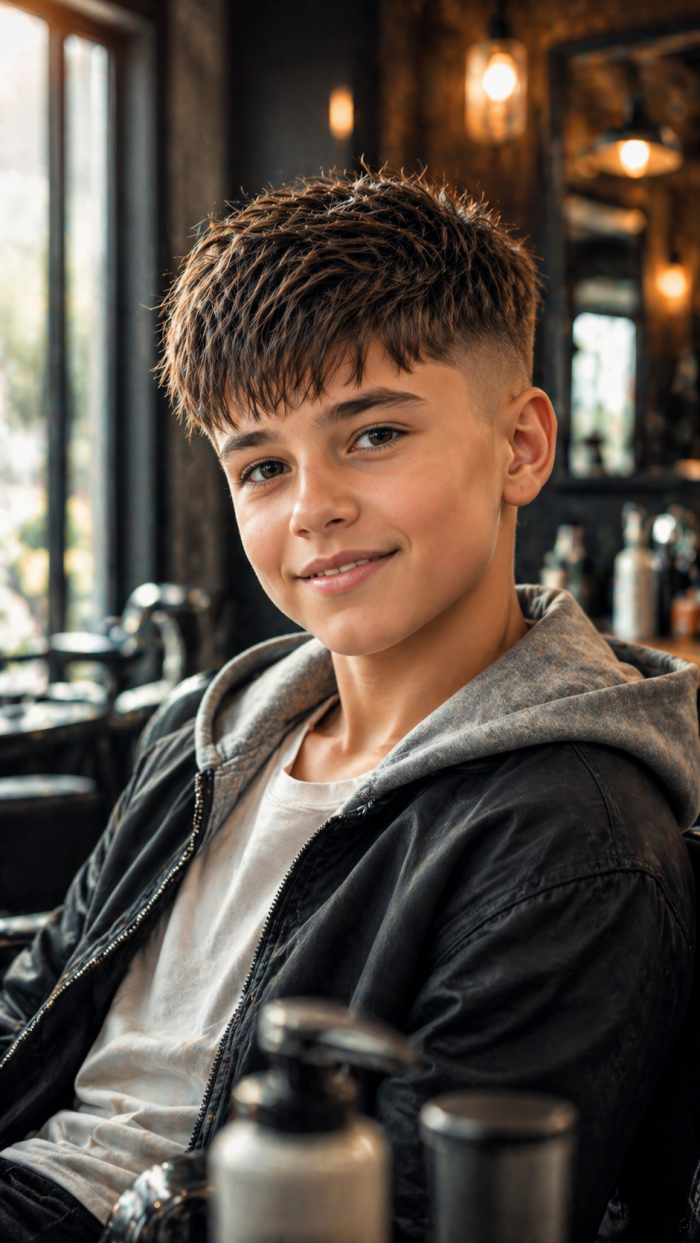 Platz 2 Der strukturierte Crop Cut bei kurzhaarfrisuren jungs 