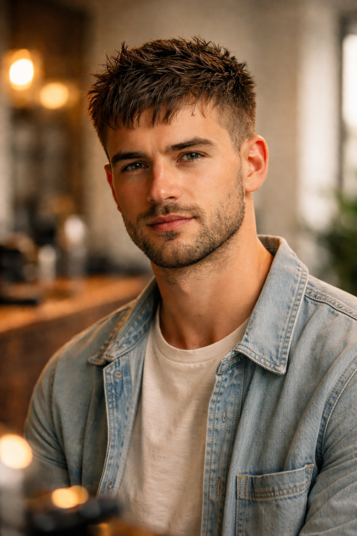 Platz 2 frisur ideen männer Textured Crop