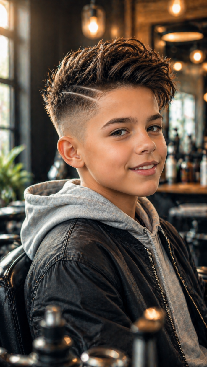 Platz 3 Der freche Undercut Look bei kurzhaarfrisuren jungs
