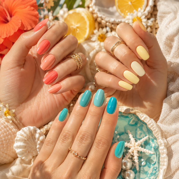 Die 3 Schönsten Sommer Nägel Farben Die Diesen Sommer Alle Blicke Auf Sich Ziehen