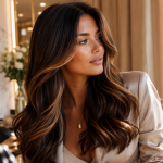 Die 3 schönsten Ideen für dunkle Haare mit Highlights die sofort luxuriöser wirken