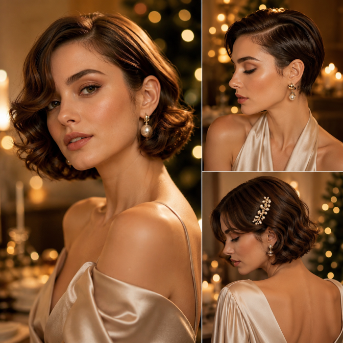 Die 3 schönsten festliche frisuren kurzes haar die sofort eleganter wirken