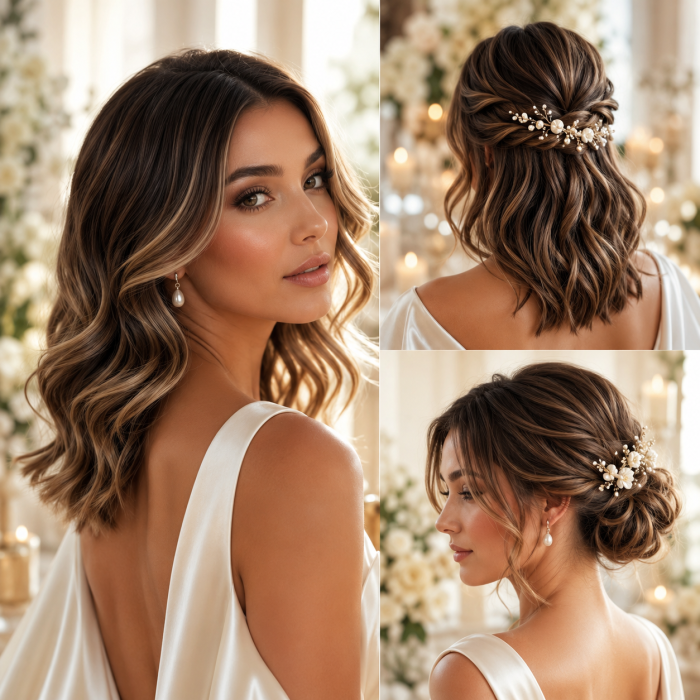 Die 3 schönsten frisuren mittellanges haar hochzeit die jede Braut sofort eleganter wirken lassen