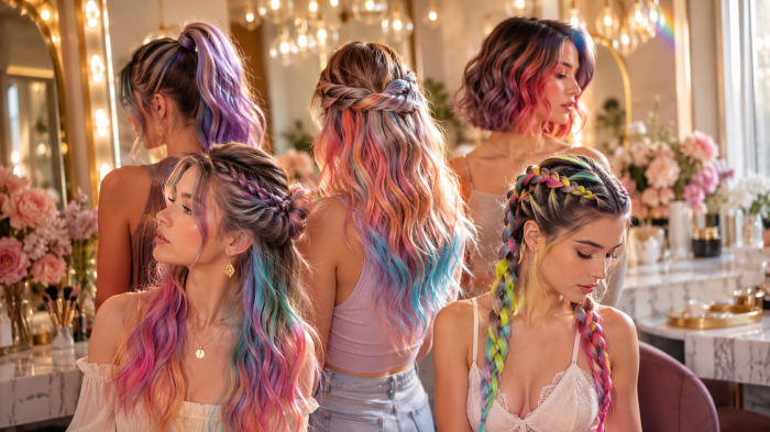 Die 3 schönsten haar kreide Ideen für sofort bunte Haare ohne Friseur