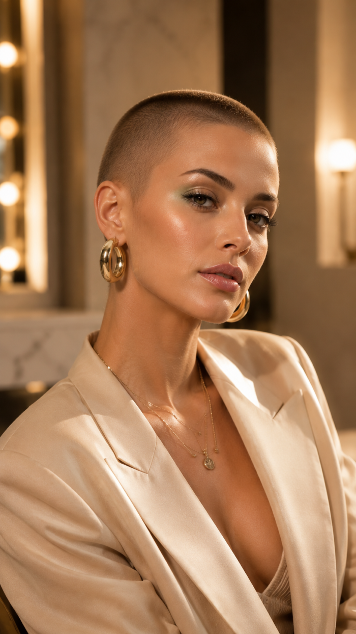 Platz 2 Der ultrakurze Buzz Cut mit modernem Fashion Vibe