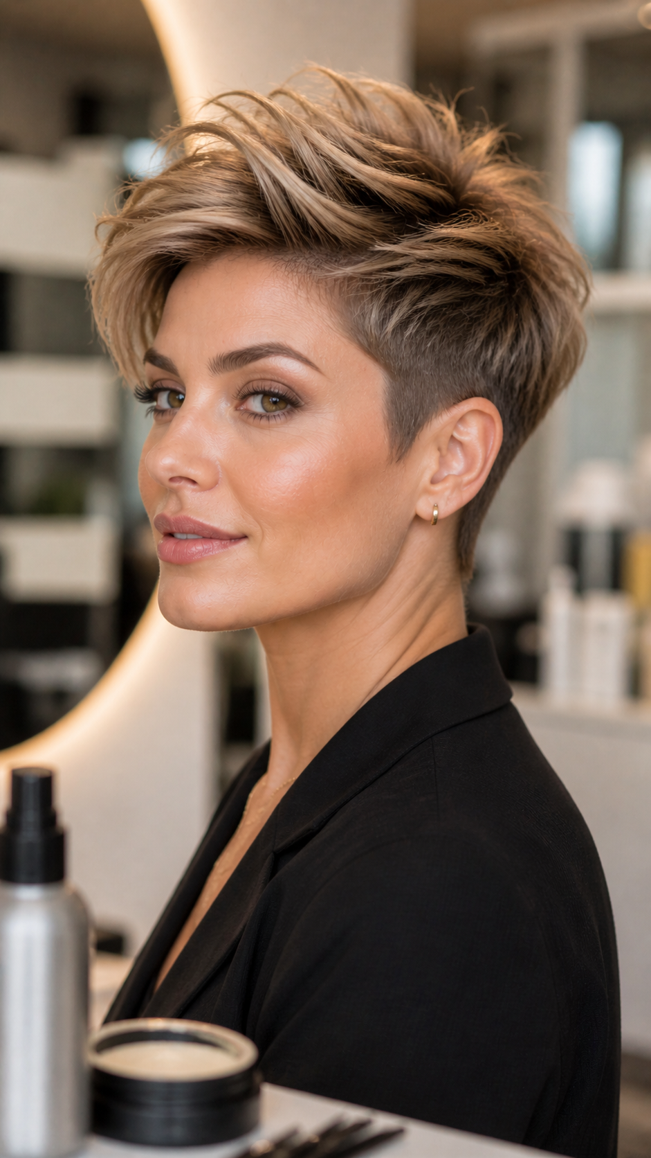 Platz 3 Pixie Cut mit Volumenkrone der mutige Volumenschnitt für feines Haar