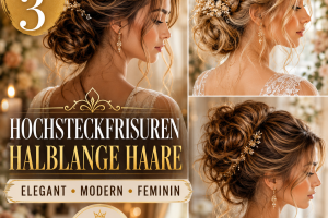 Die 3 Schönsten Hochsteckfrisuren Halblange Haare Die Sofort Eleganter Wirken Lassen