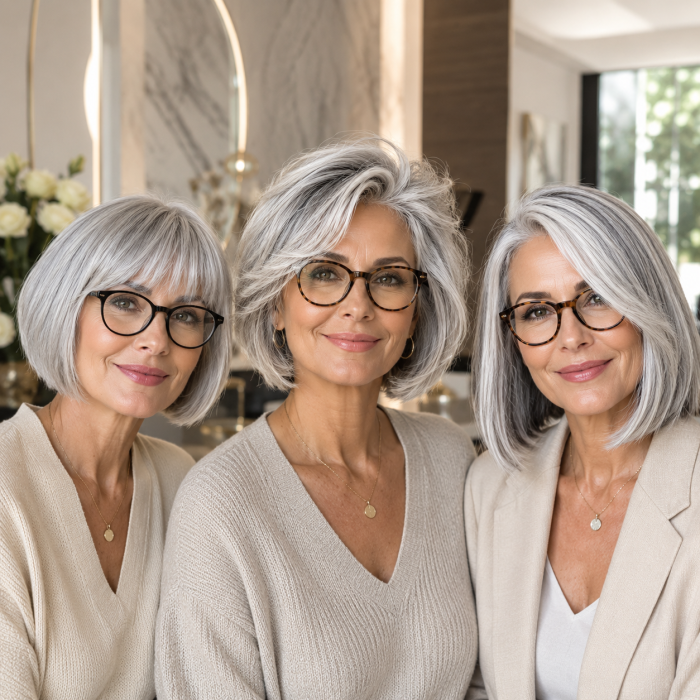 Die 3 Schönsten Ideen für Bob Frisur Graue Haare Mit Brille Die Sofort Jünger Und Stilvoller Wirken