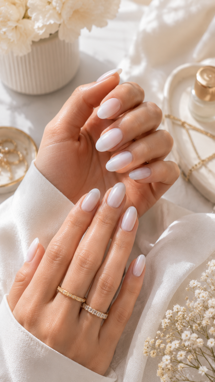 Platz 1 Milky Nails als zeitlose nägel inspiration einfach