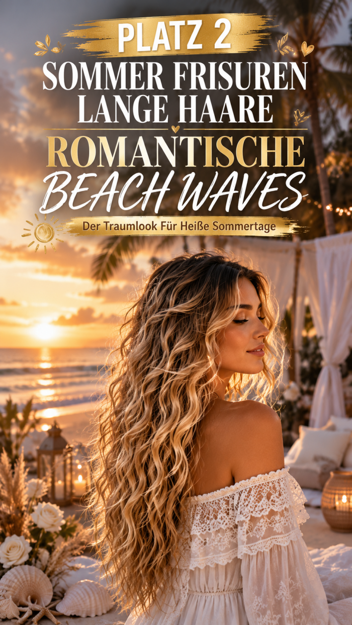 Platz 2 Sommer Frisuren Lange Haare Mit Romantischen Beach Waves