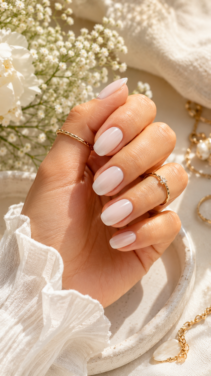 🥇 Platz 1 Milky White als zeitlose nagel inspiration sommer kurz