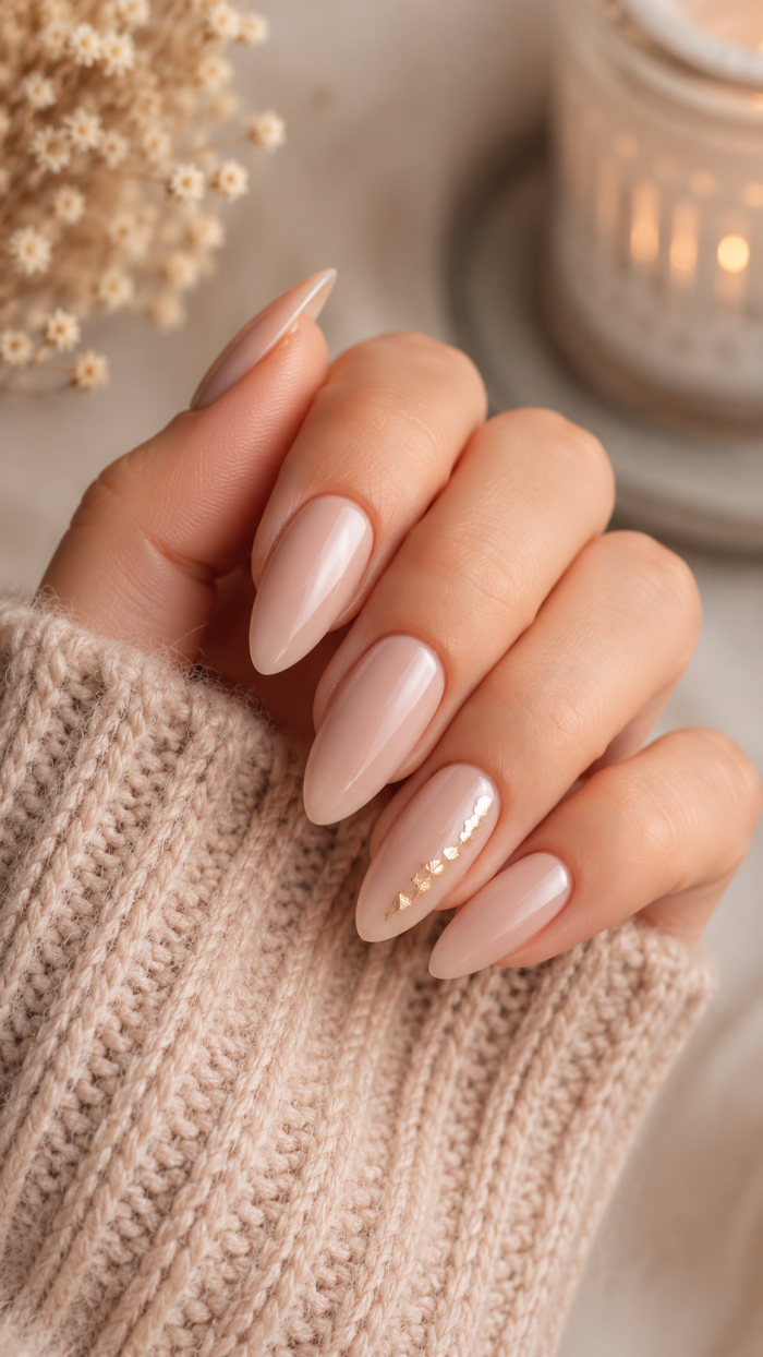 🥇 Platz 1 Minimalistische Nude Nägel Mandelform