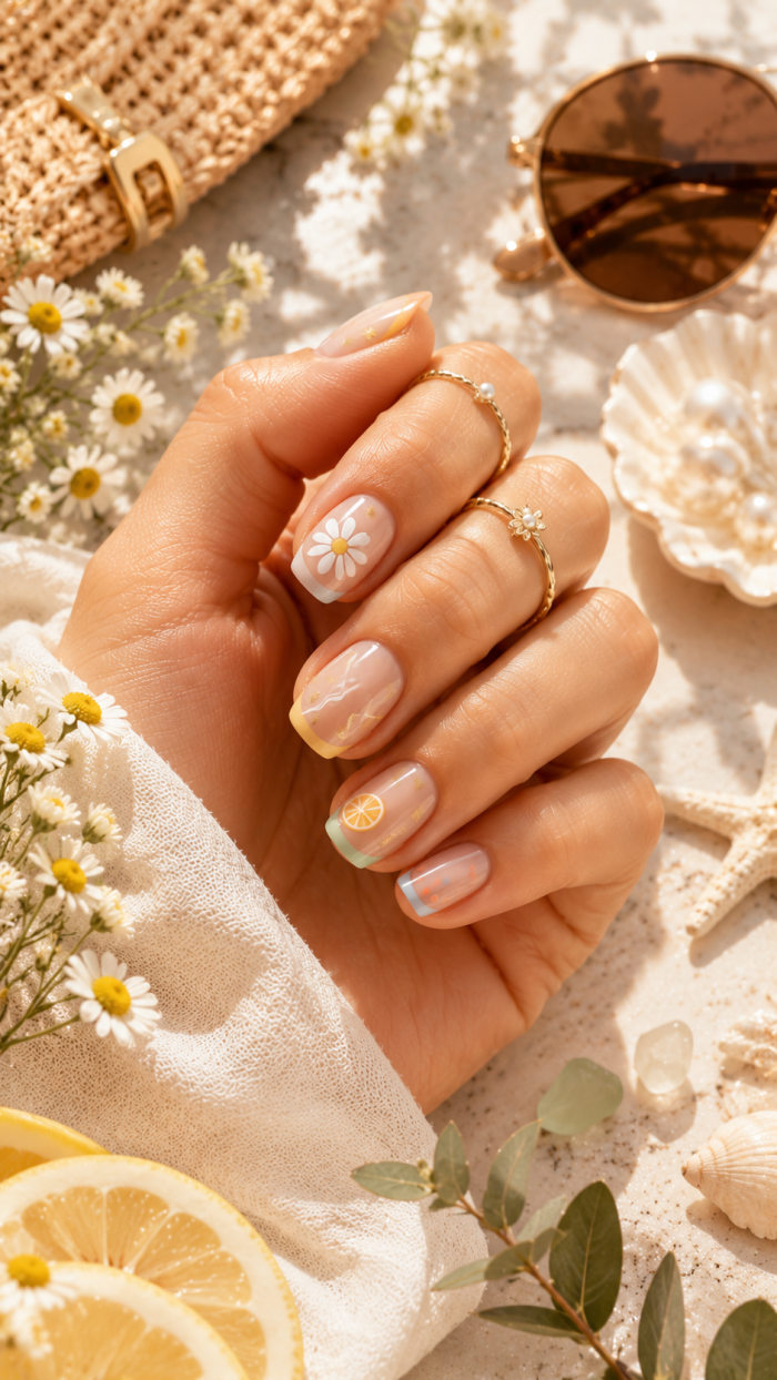 🥉 Platz 3 Minimalistische Sommerdetails mit farbigen Akzenten
