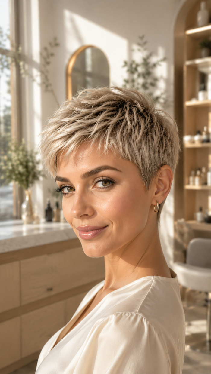 🥇 Platz 1 Modern strukturierter Pixie Cut