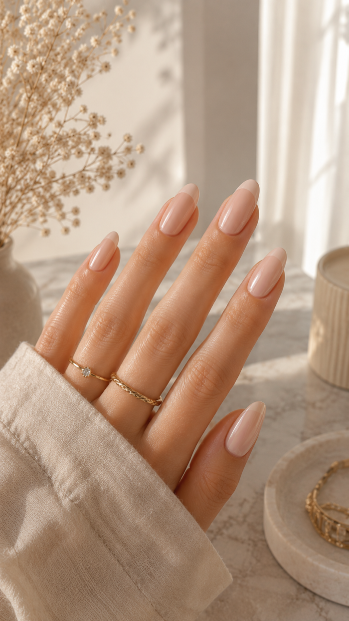 🥇 Platz 1 Natürliche Milky Nude Nails