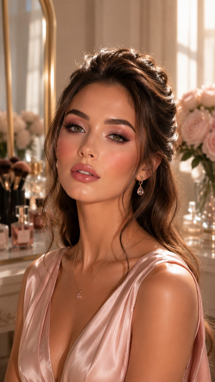 🥉 Platz 3 Romantisches Rosé Glow 2013 Makeup