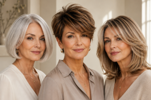 Die 3 besten Frisuren für dünnes Haar ab 50 die sofort voller und moderner wirken