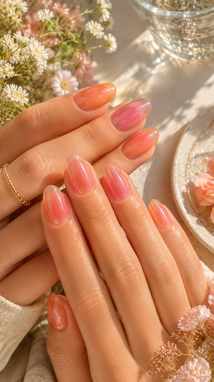 🥇 Platz 1 Jelly Gel Nägel Sommer 2026 mit transparentem Farbglanz