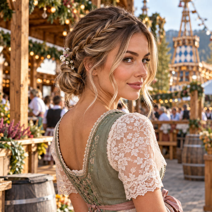 Top 3 Oktoberfest Frisur Mittellang Ideen Die Sofort Nach Wiesn Aussehen