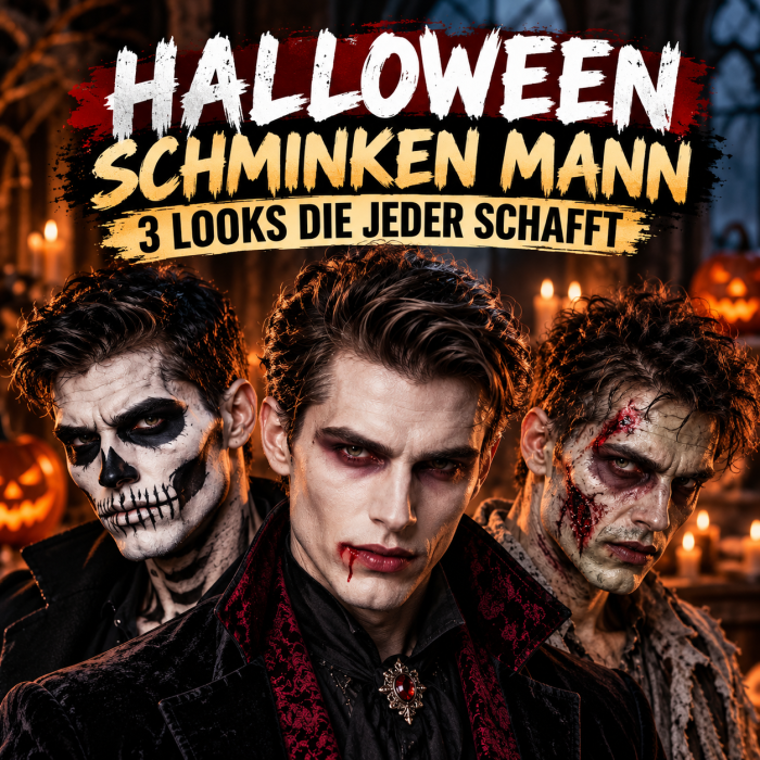 Die 3 besten Halloween Schminken Mann Ideen die einfach gelingen und unglaublich gruselig aussehen
