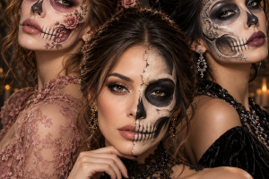 Die 3 besten Skelett Make-up einfach für Frauen Ideen die an Halloween unglaublich schön aussehen und garantiert alle Blicke auf sich ziehen