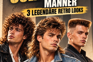 Die besten 3 80er Frisuren Männer für einen ikonischen Retro Look